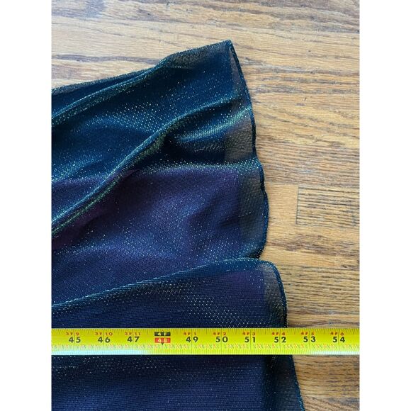 Vintage Scott McClintock Green Purple Y2K Glam Bead Strap Dress Women's Size 10 - Picture 11 of 13